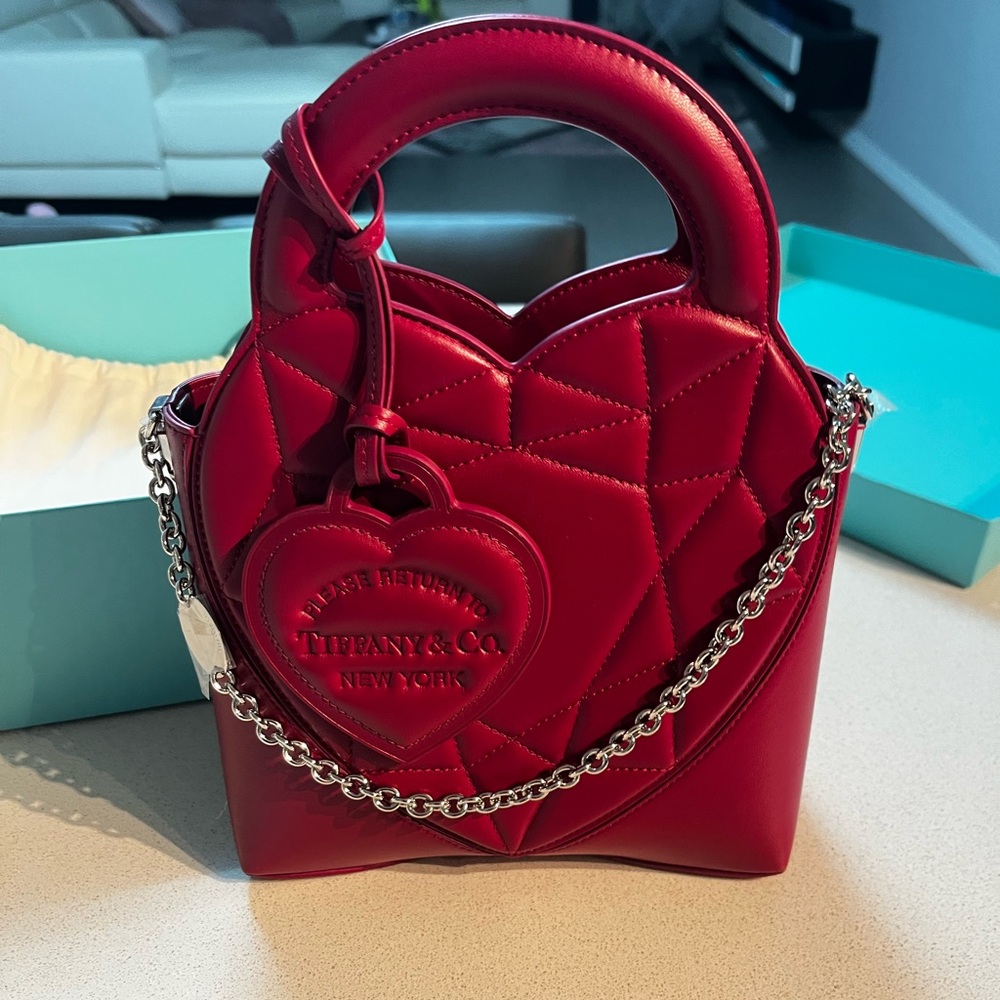 Tiffany & Co. Mini Tote bag in Fuschia leather